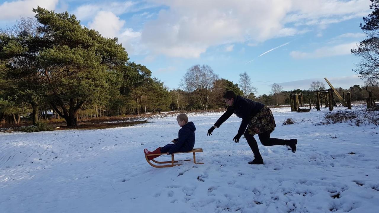 Chalet Op De Veluwe # Berk Путен Екстериор снимка